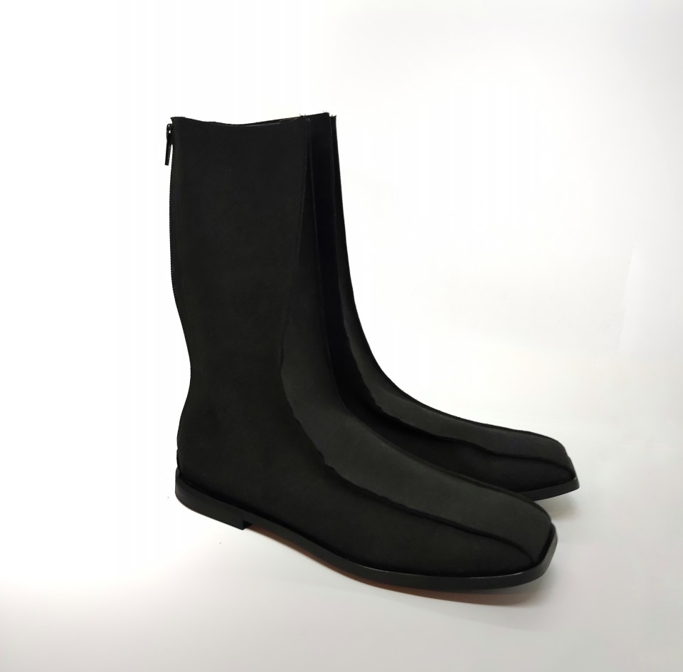 מגף מרובע שני תפרים 