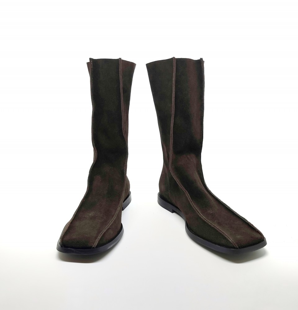 מגף מרובע שני תפרים 