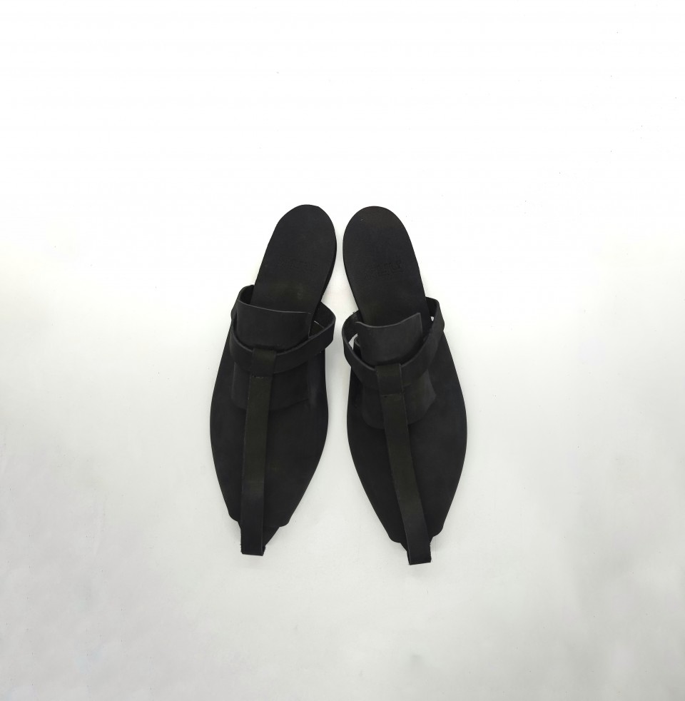 כפכף פיפטואו רצועות שחור 