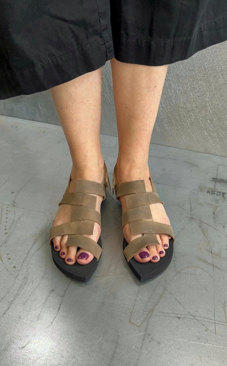 סנדל צמה סוליית שפיץ