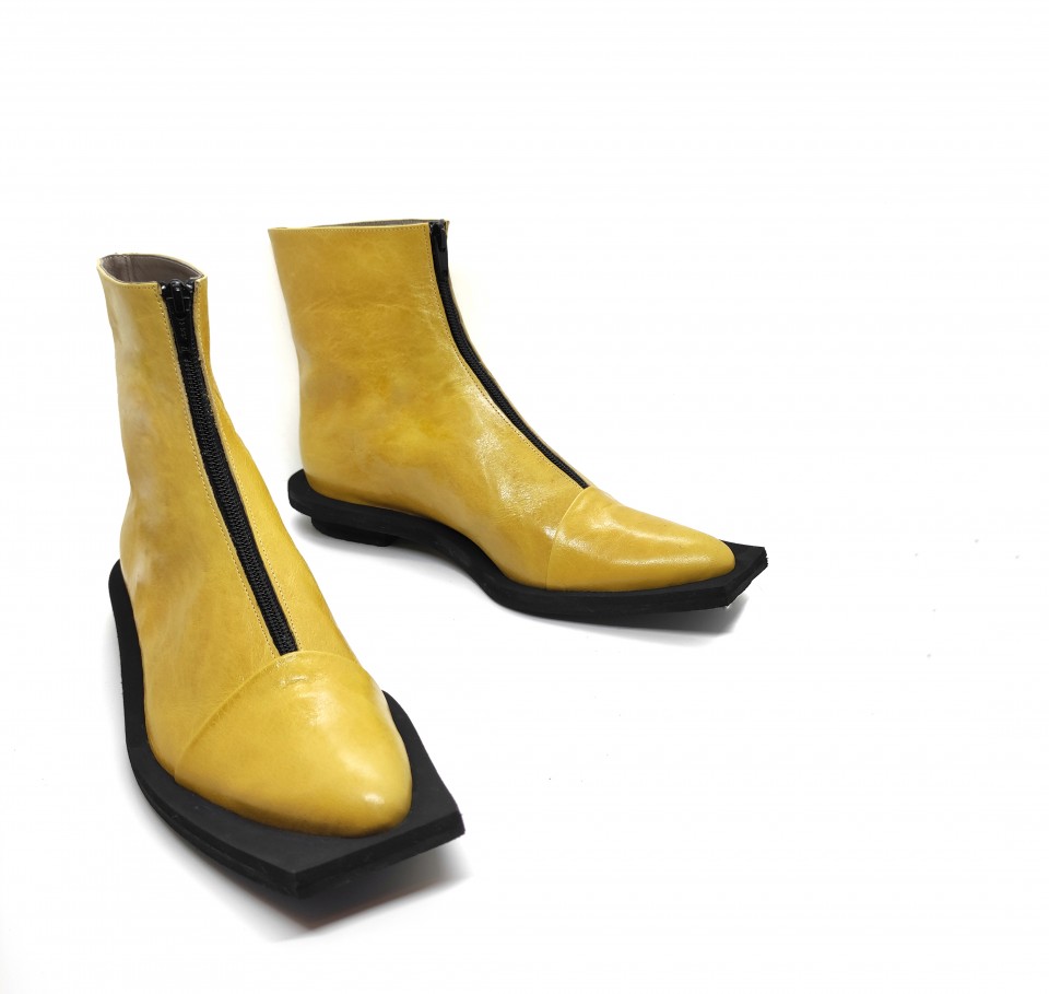 מגפון רוכסן קדמי סוליה מרובעת