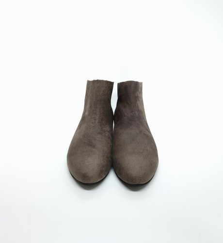  DELICATE SOCK ANKLE BOOT IN DISTRESSED BROWN
